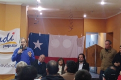 Senador Cruz-Coke dirigiéndose a los asistentes